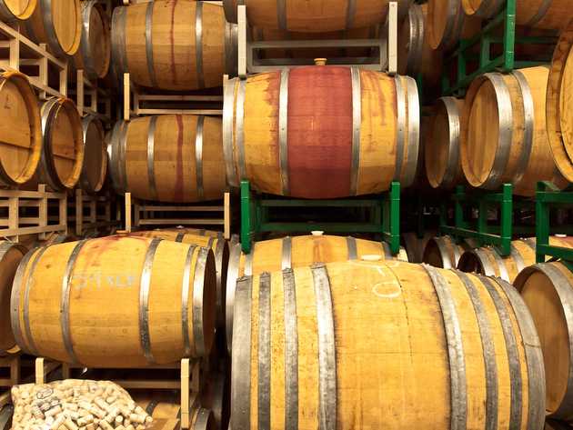 Wine Barrels, Gamache Winery