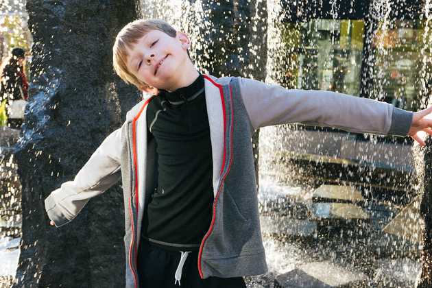 Playing in the Fountain